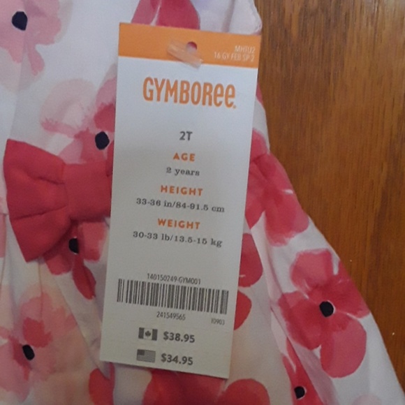 GYMBOREE dress sz 2 t NWT - Picture 2 of 3